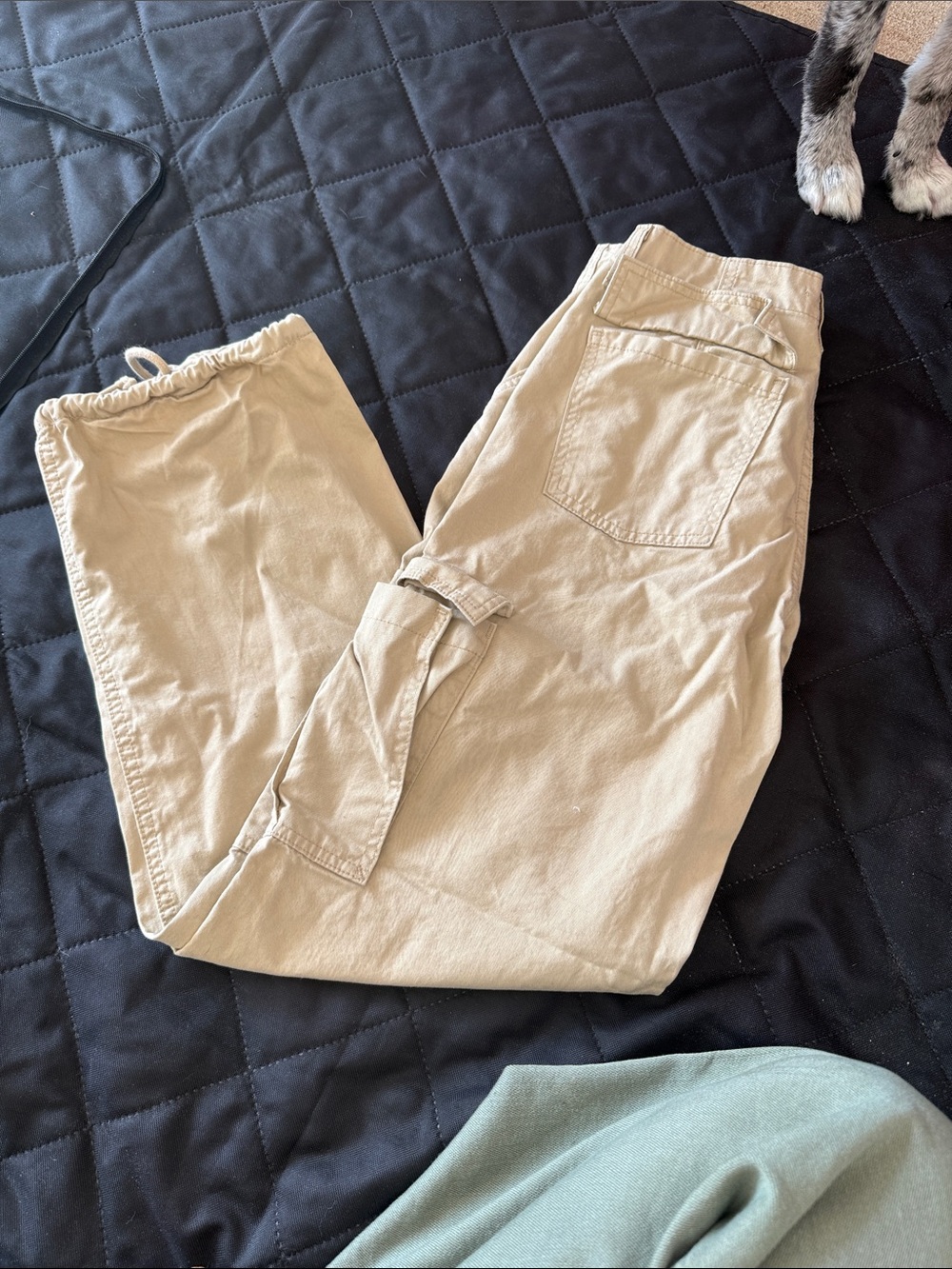 Women’s Cargo Jogger Pants in Beige - Relaxed Fit